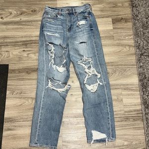 American Eagle Highest-Waisted Ripped 90’s Boyfriend Jeans